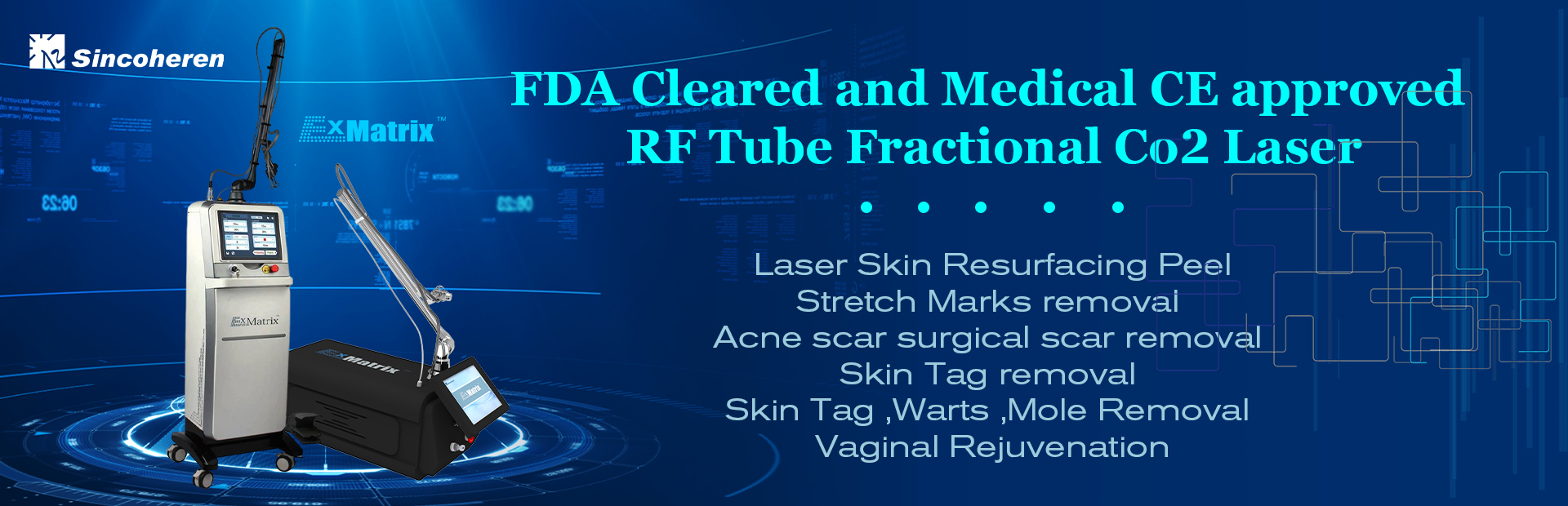 Medical CE and FDA cleared Fractional Co2 Laser